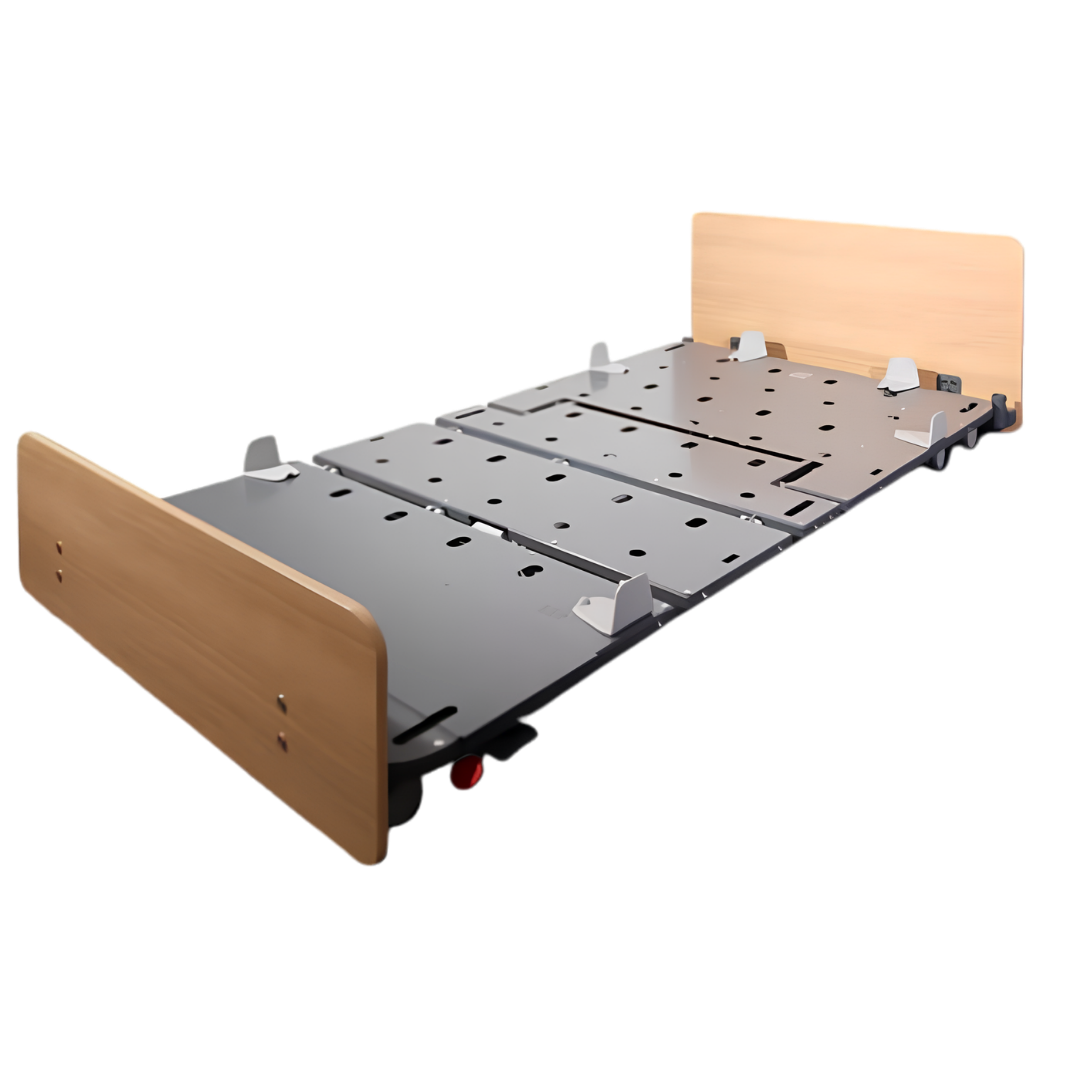 Newport Floorline Bed provides ultra-low height safety for fall-risk patients, available in single and king single sizes for aged care and hospital use.