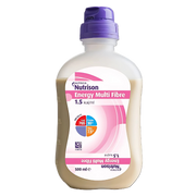 Nutrison Energy Multi Fibre 500ml Bottle – high-calorie enteral nutrition with fibre, suitable for tube feeding and complete dietary support.