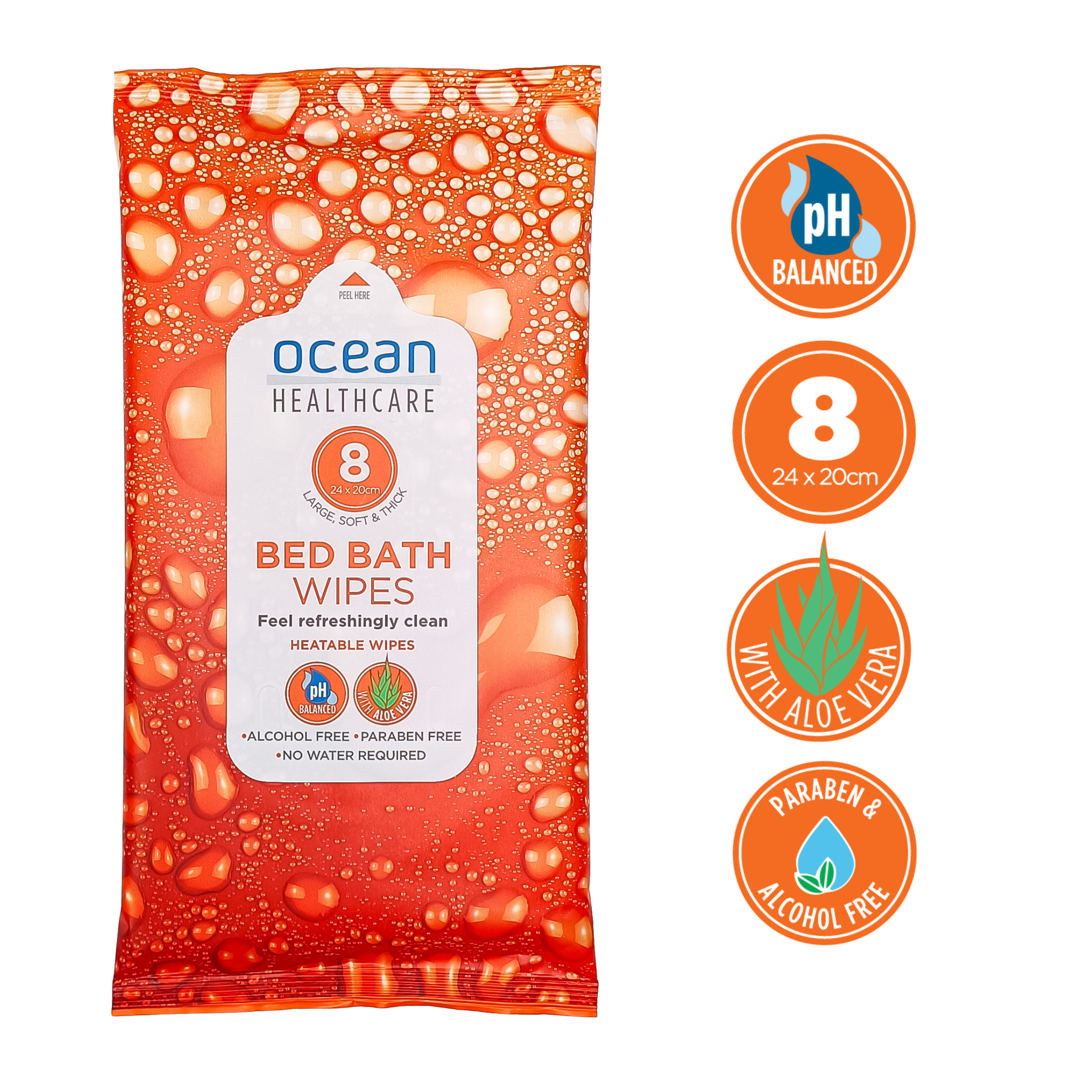 Ocean Healthcare Bed Bath Wipes featuresbenefits and advantages