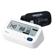 Omron Sphyg Hem7193Fl Bluetooth blood pressure monitor with cuff, designed for accurate readings and easy tracking in home and aged care settings.