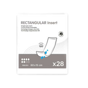 Packaging of Ontex Rectangular Insert with product image and details