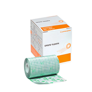 Opsite Flexifix transparent adhesive film dressing roll – waterproof, breathable, and flexible wound protection.