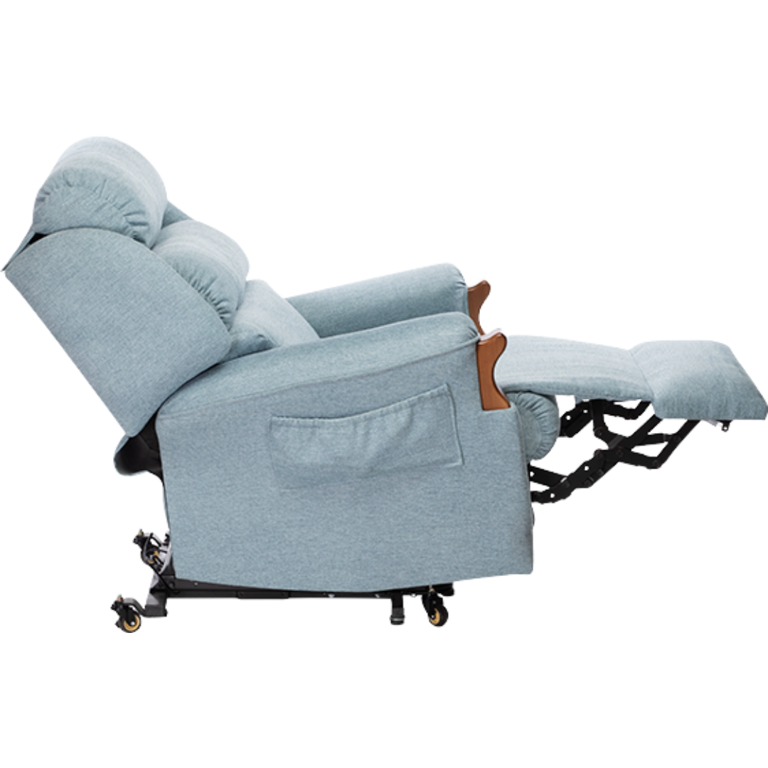 Oscar Barwon Lift Recliner Chair with custom sizing, dual motor options, and pressure care upgrades – ideal for aged care and NDIS support.