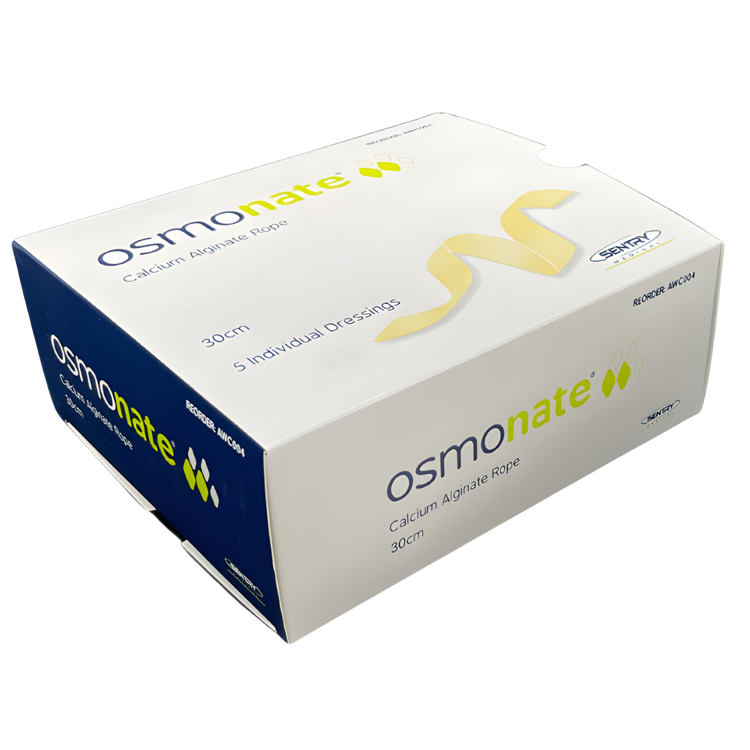 Osmonate Calcium Alginate Rope 30cm – absorbent rope dressing for cavity wounds, supports moist healing.