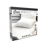 Conni Micro-Plush Pillow Protector - White