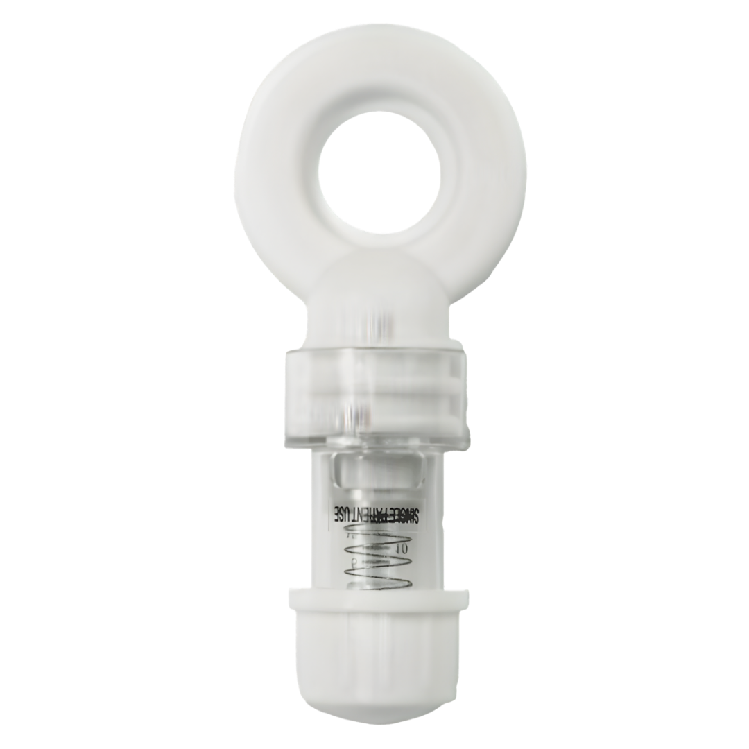 PEEP Valve for Bag Valve Mask Resuscitator, a universal accessory providing consistent airway pressure support for emergency and clinical ventilation needs.