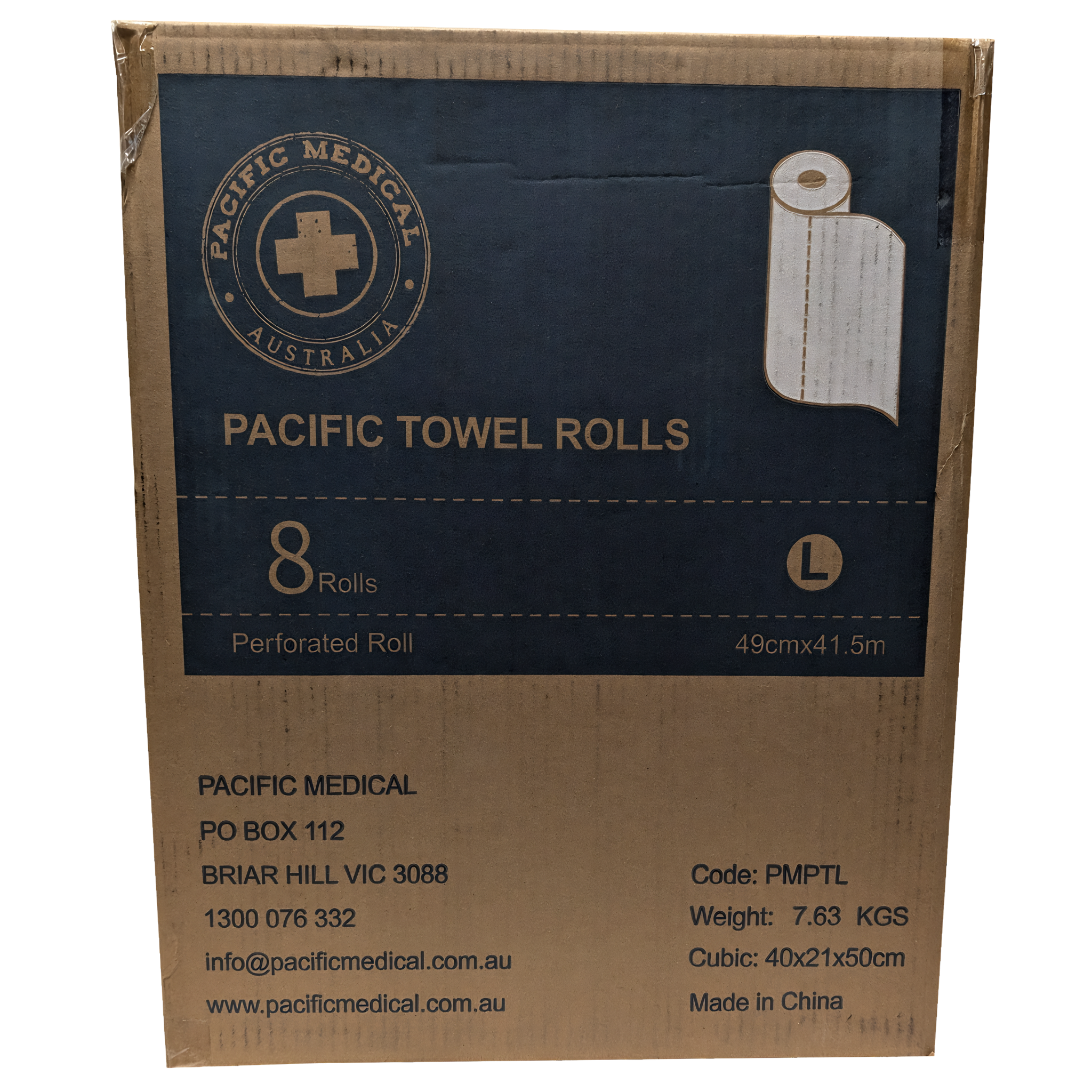 Pacific Towel Roll CTN8 - Large 49cm X 41.5m
