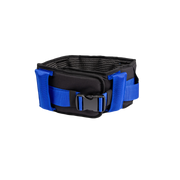 Patient Transfer Walkbelt in navy – soft padded and slip-resistant with multiple handles, Large to Extra Large size.