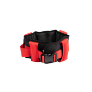 Soft padded slip-resistant walkbelt for patient transfer in small to medium size with safety grip handles – ideal for carer-assisted mobility.
