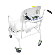 Patient wheelchair scale with sturdy platform, easy‑roll access, digital display, supports accurate weight monitoring and safe daily healthcare management.