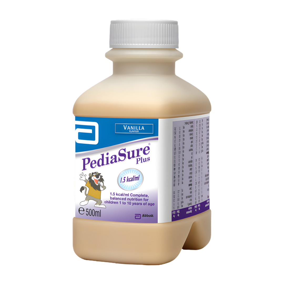 Pediasure Plus Ready To Hang Vanilla 500ml complete nutrition for children ready to use feeding bottle convenient daily support enteral formula use