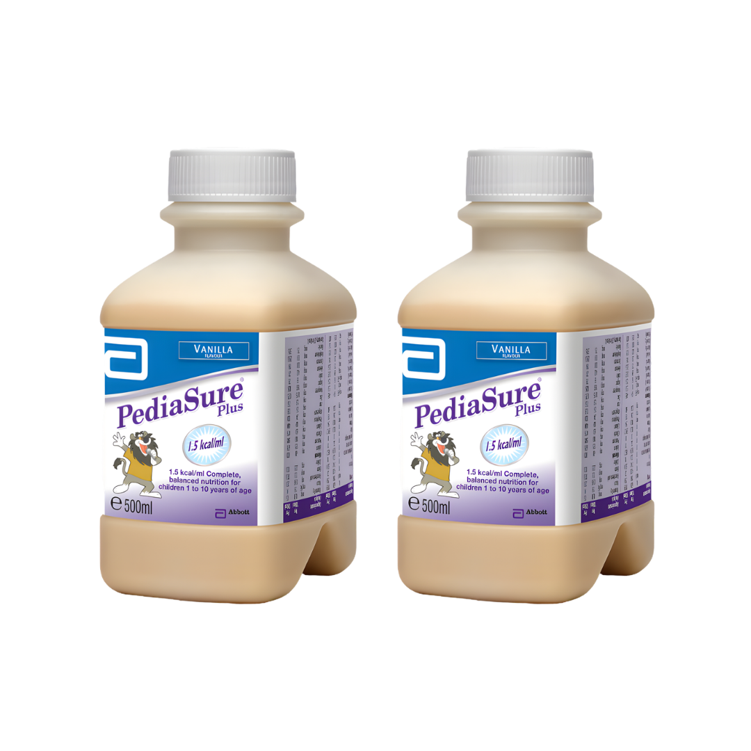 Pediasure Plus Ready To Hang Vanilla 500ml complete nutrition for children ready to use feeding bottle convenient daily support enteral formula use