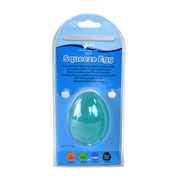 Physio/exercise/rehab hand egg therapy exerciser, medium resistance, in blue, designed for hand and grip exercises.