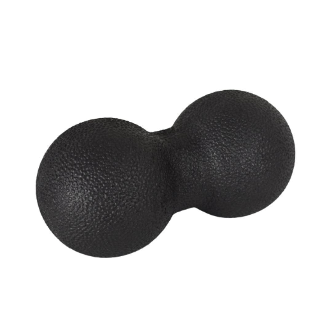 Physio/exercise/rehab firm massage peanut back ball, designed for targeted muscle massage and myofascial release.