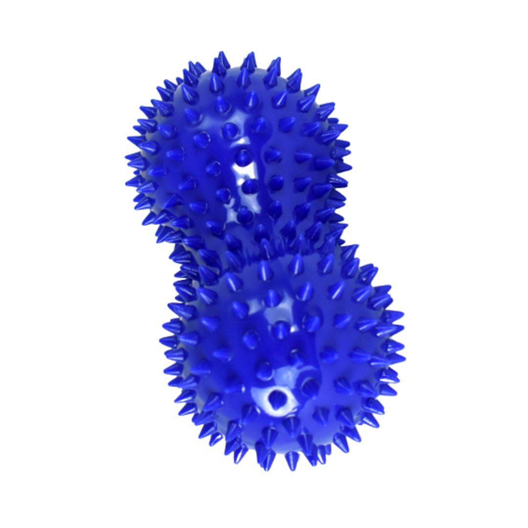 Physio/exercise/rehab balance ball Dynaso BOSU with tube handles, designed for balance, stability, and rehabilitation exercises.