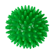 Physio/exercise/rehab 7 cm massage reflex balls in green, designed for targeted muscle massage and sensory stimulation.