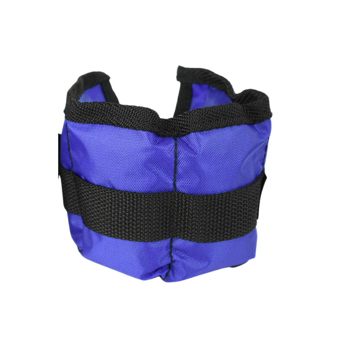 Physio/exercise/rehab weighted ankle cuff pair, 0.5 kg per cuff, designed for resistance and strengthening exercises.