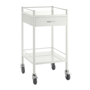 Powder Coated Trolley One Drawer standard variant, durable powder-coated finish with single drawer for healthcare, aged care, and daily living support.