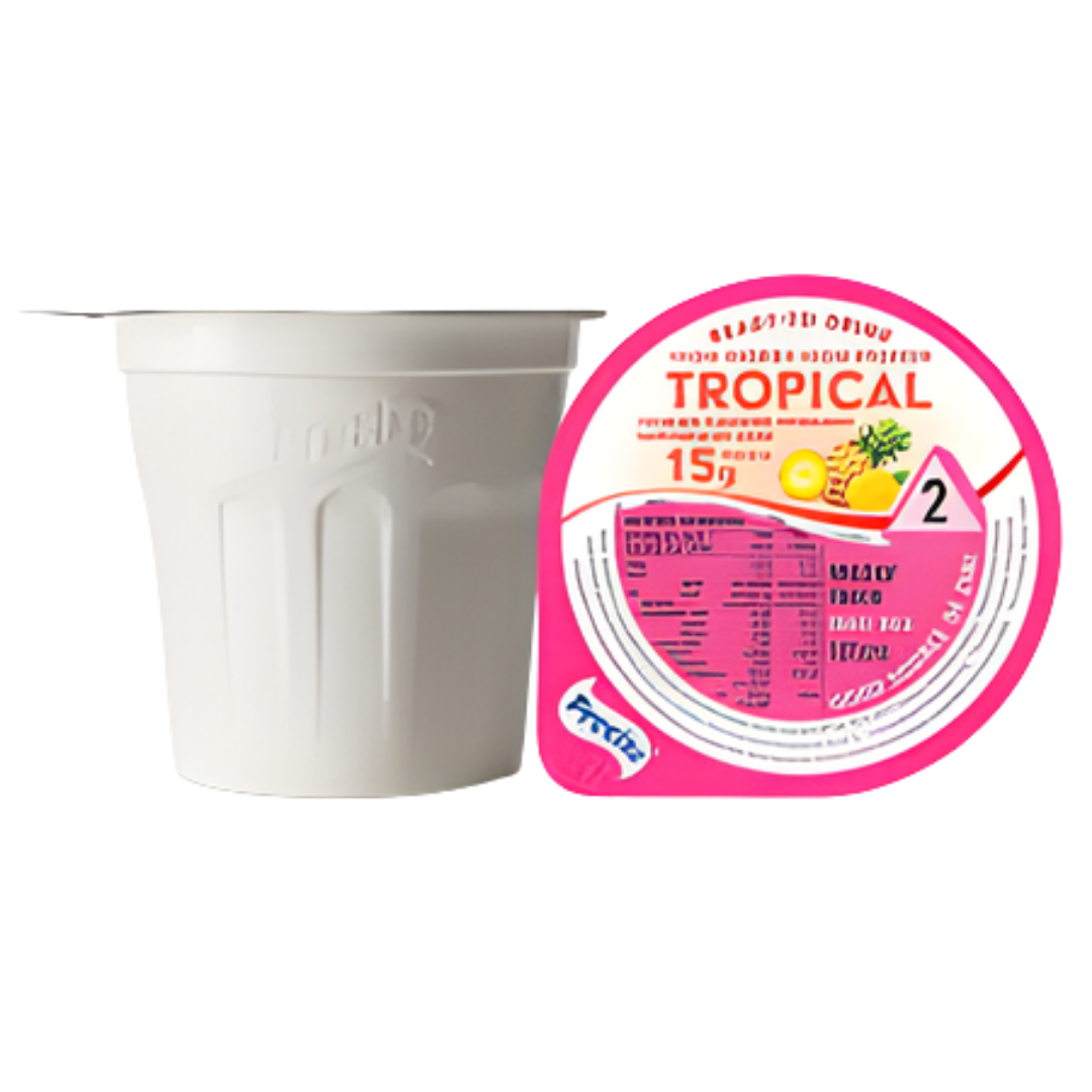 Precise Ready-To-Drink Tropical Creamy Thick 185ml available in Level 2, Level 3, and Level 4, providing safe hydration for individuals with swallowing difficulties.