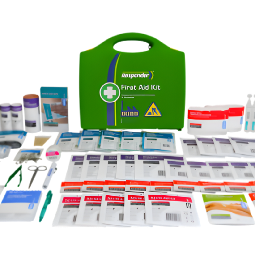 Responder 4 Series Plastic Neat First Aid Kit Small compact durable case for workplace, home, and travel emergencies.