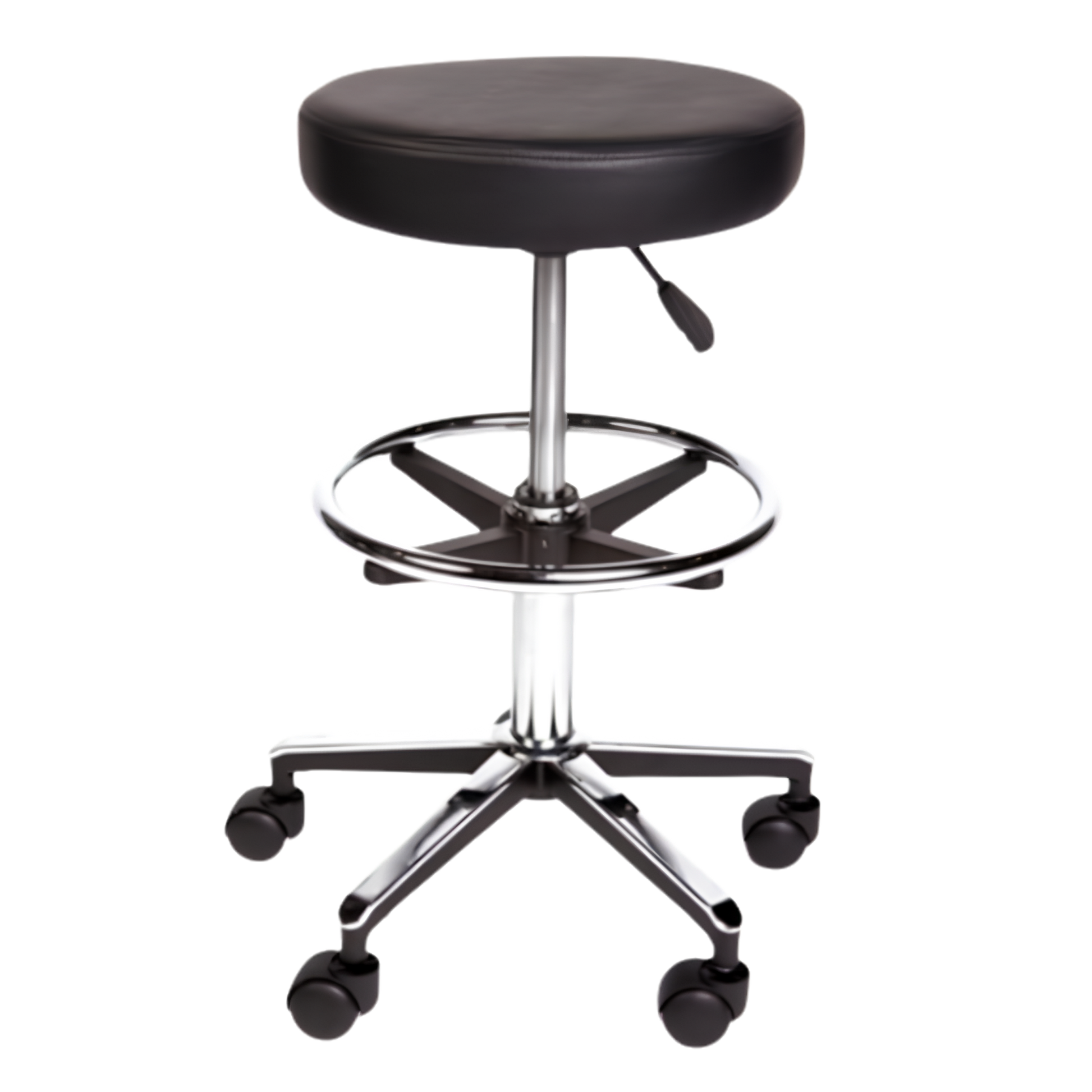Pacific Medical Round Stool Premium With Foot Ring