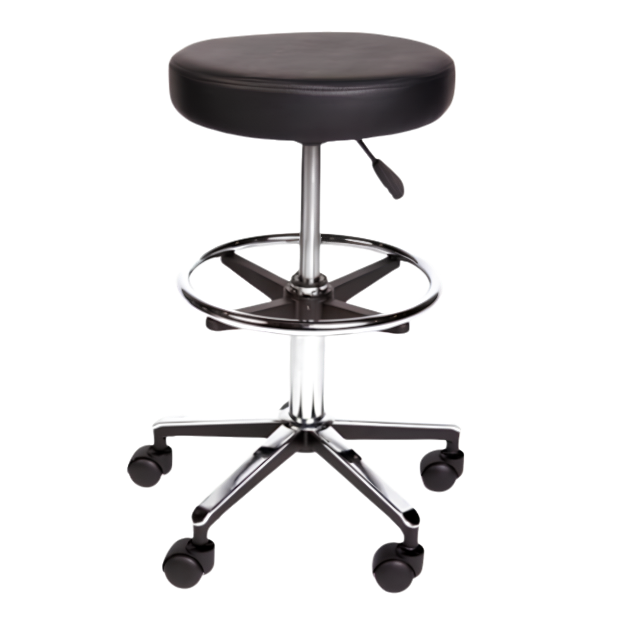 Pacific Medical Round Stool Premium With Foot Ring