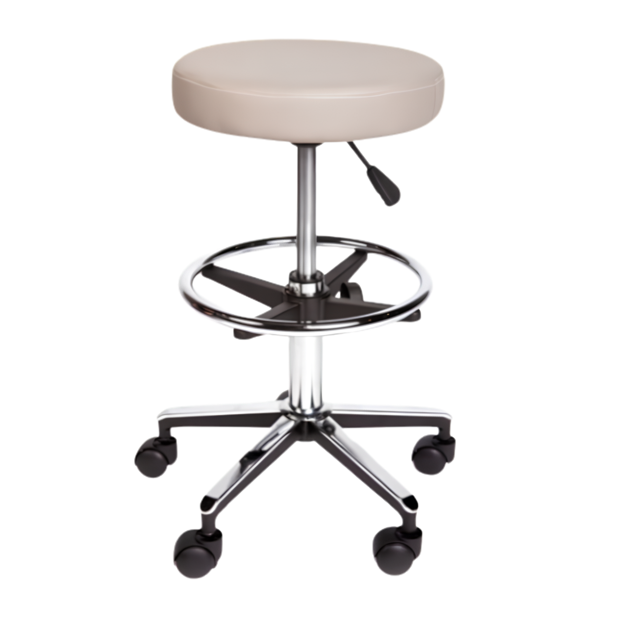 Pacific Medical Round Stool Premium With Foot Ring