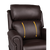 Royale Medical Chadwick Mini Lift Chair in espresso genuine leather – compact electric recliner for smaller users