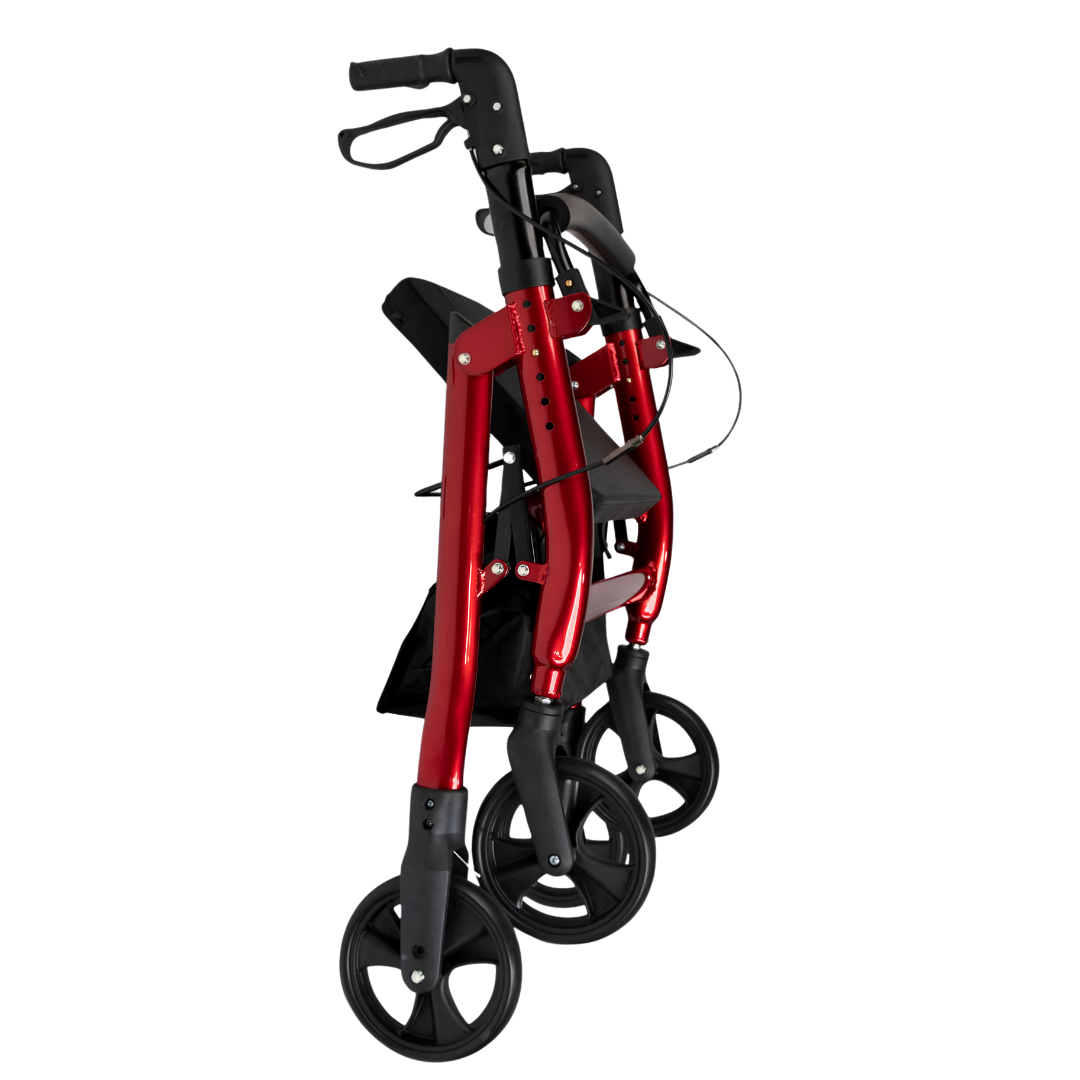 Royale Medical 8″ Premium Bariatric Seat Walker with reinforced frame, wide padded seat, ergonomic handles, and heavy-duty design for safe mobility support.