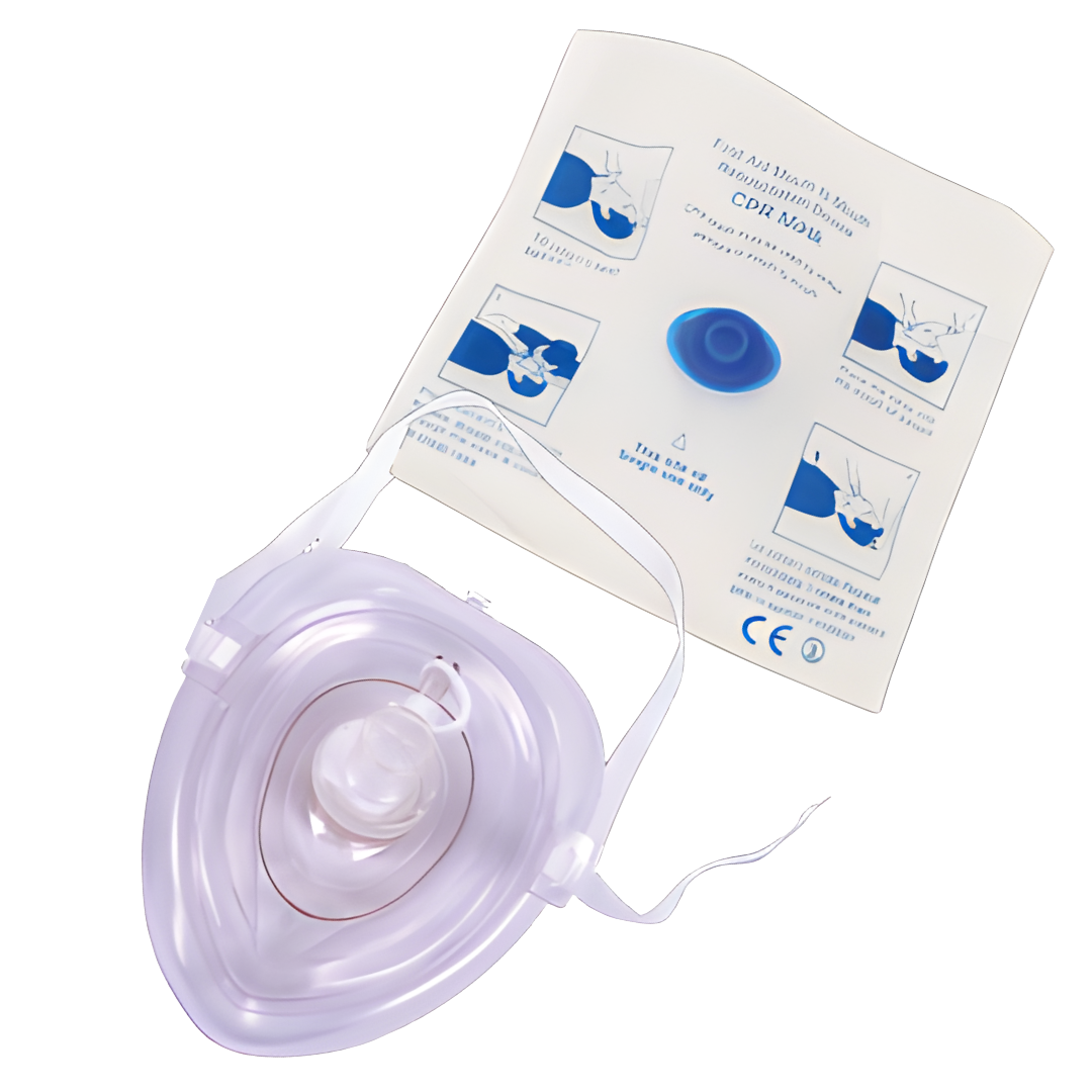 S+M Mask CPR Mask w Oxygen Port – Platinum Health Supply