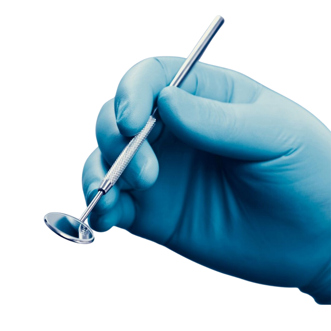 Box of Sante Disposable Blue Nitrile Medical Examination Gloves – Powder-Free, Latex-Free, Comfortable Fit