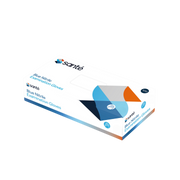 Box of Sante Disposable Blue Nitrile Medical Examination Gloves – Powder-Free, Latex-Free, Comfortable Fit