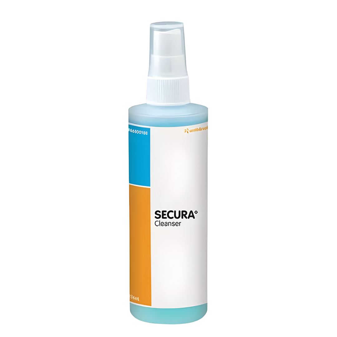 Secura Moist Cleanser 8oz can provides gentle no‑rinse skin cleansing for sensitive or fragile skin, ideal for continence care, aged care, and daily hygiene routines.