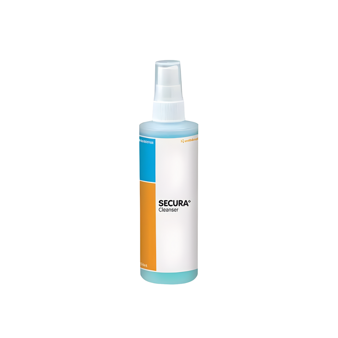 Secura Moist Cleanser 8oz can provides gentle no‑rinse skin cleansing for sensitive or fragile skin, ideal for continence care, aged care, and daily hygiene routines.