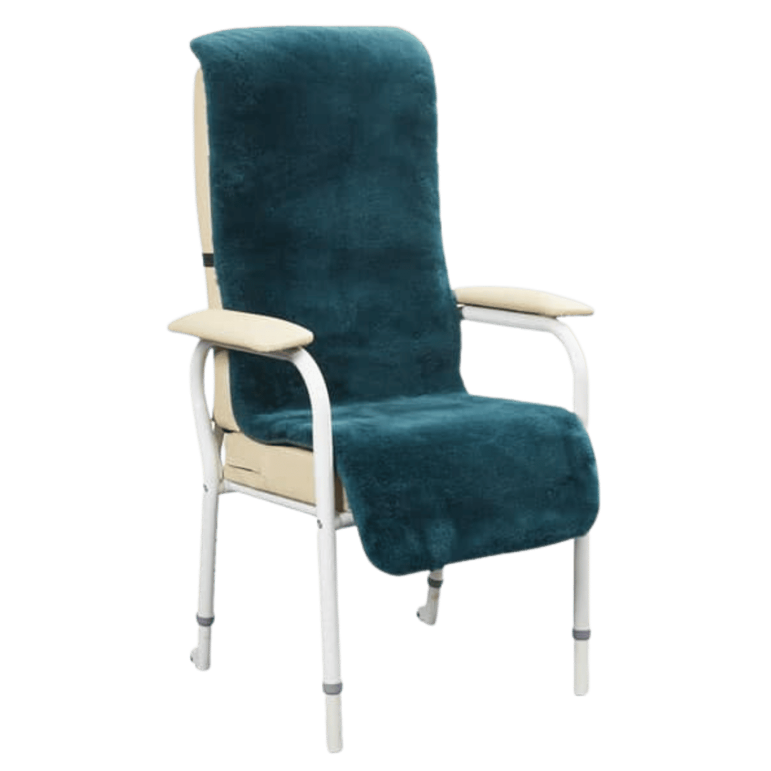 ]Sheepskin Medical Wild Goose Day Chair and Lift Chair seat and back cover. Provides comfort, skin protection, and pressure relief.