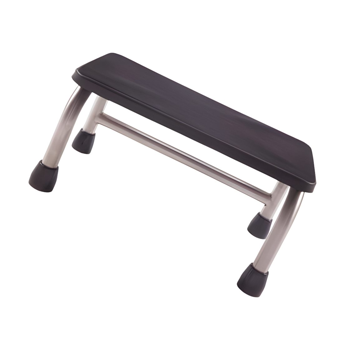Single Step Stool with rubber non-slip surface standard size, providing safe and stable support for aged care, home care, and daily living use.