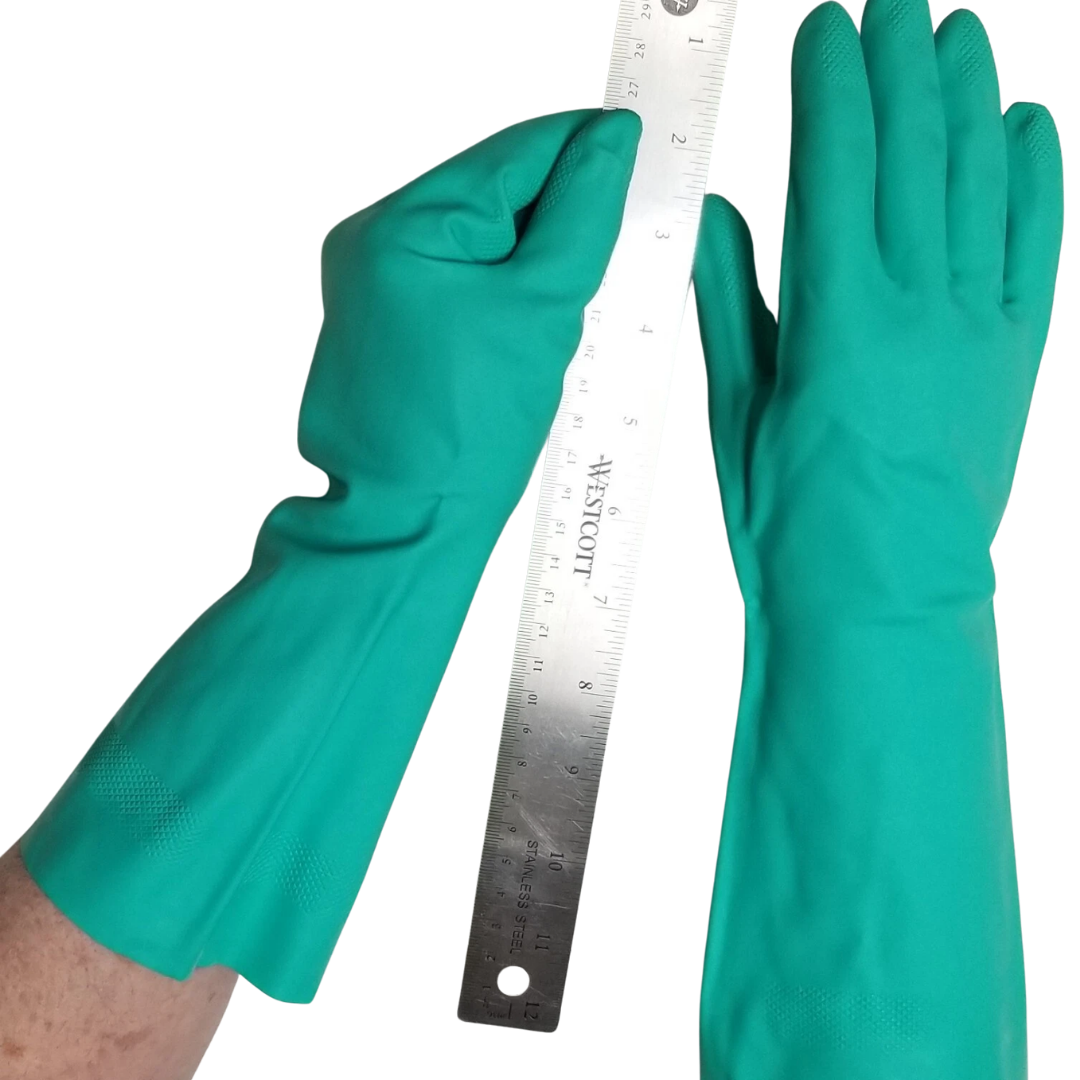 Solver Solvent Chemical Resistant Flock Lined Gloves Occupational