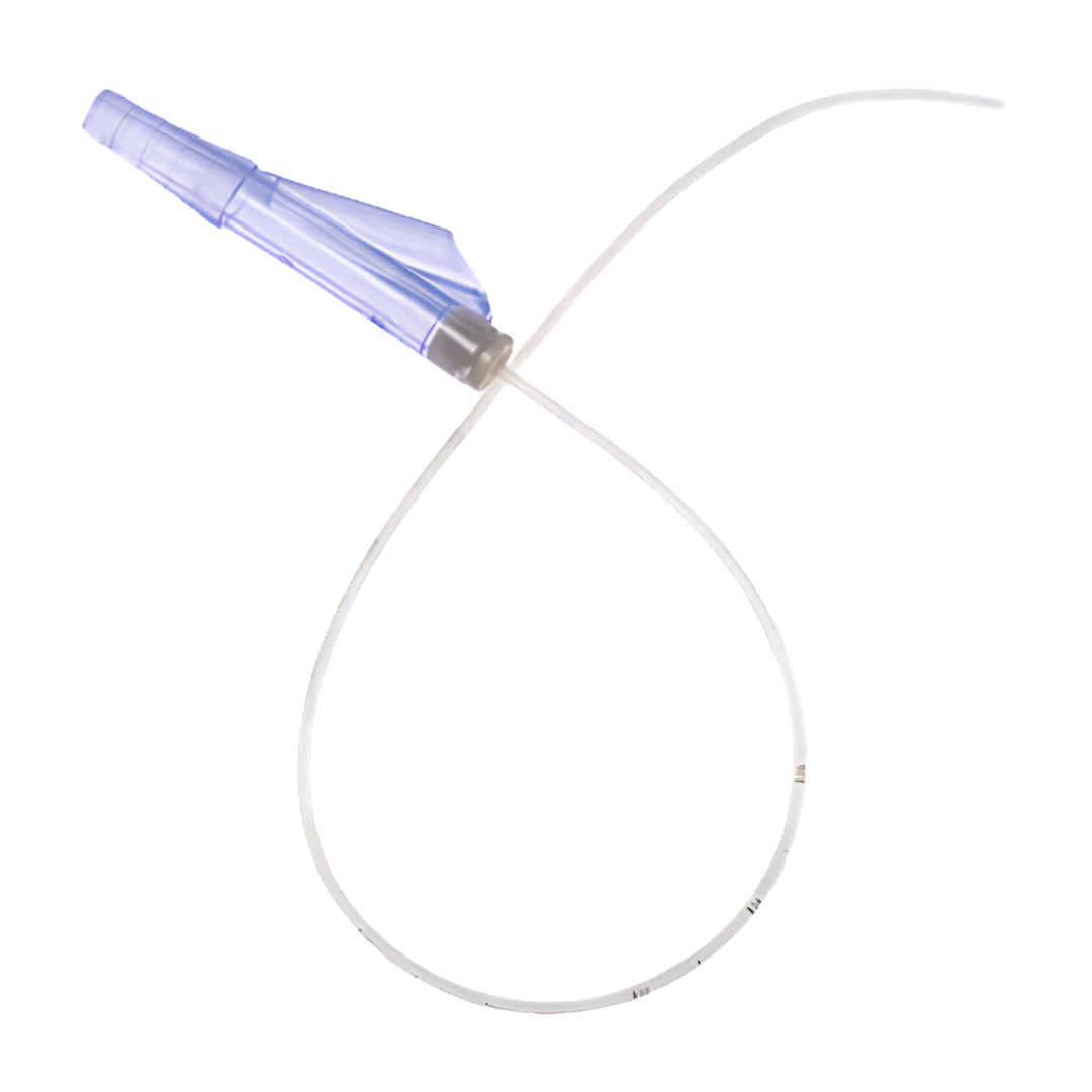 Sterile single-use suction catheter, open tip with "Y" type control vent, 380mm length, available in 5Fr and 6Fr sizes for safe airway clearance.