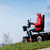 Sunrise Medical Sterling S700 Mobility Scooter in Silver with full suspension and large wheels for rugged outdoor use.