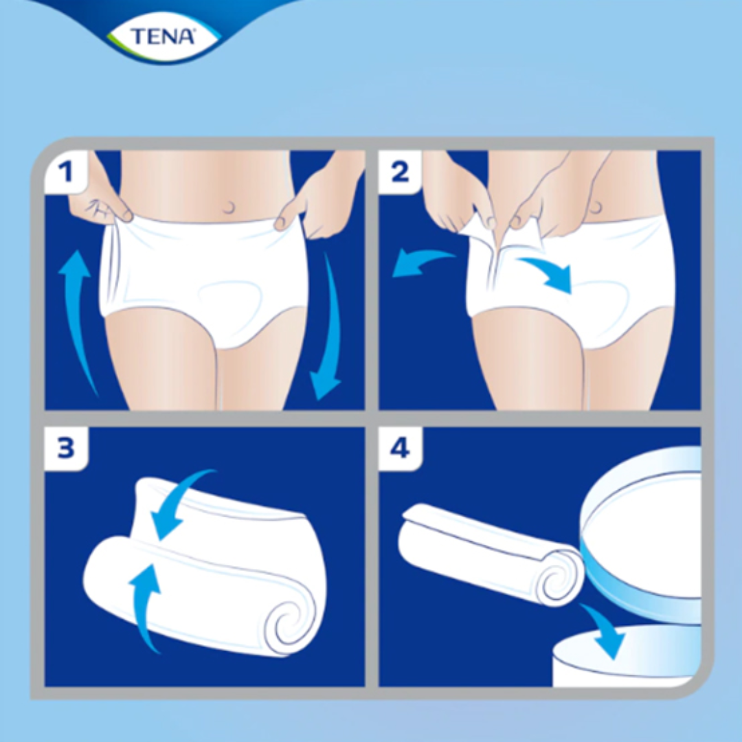 TENA ProSkin Pants Plus Extra Large pull‑up underwear providing soft, breathable, high‑absorbency protection for adults managing moderate to heavy incontinence.