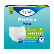 TENA Pants ProSkin Super Medium – high-absorbency pull-up incontinence pants for moderate to heavy leakage, designed for comfort and skin health.