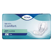 Tena Comfort Proskin Super provides secure, skin-friendly protection with Proskin technology, offering comfort and absorbency for daily continence care.