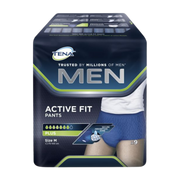 Tena Men Pants Active Fit Plus Small/Medium, discreet continence pants designed for men with secure fit, absorbency, odour control, and comfort.