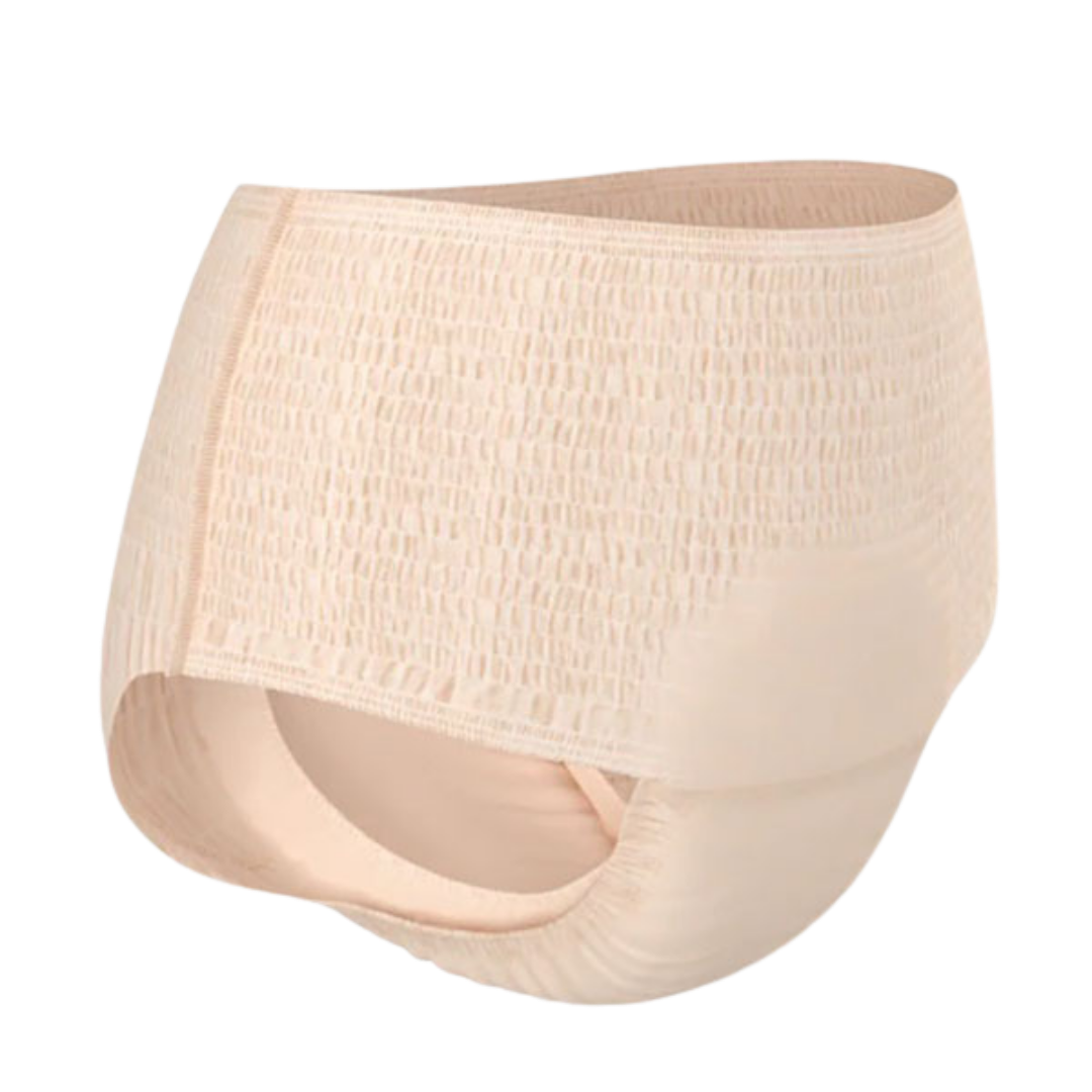 Tena Pants Discreet Super High Waist Creme in large size, offering secure fit, superior absorbency, and discreet comfort for everyday continence care.