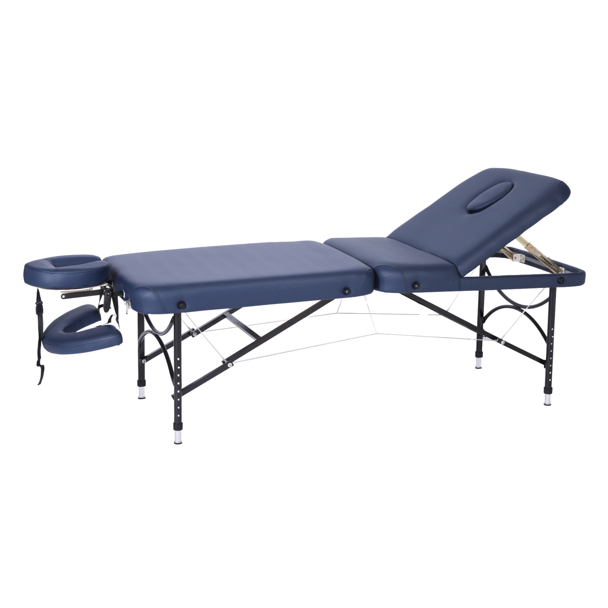 Pacific Medical Three Section Portable Massage Table Navy Blue
