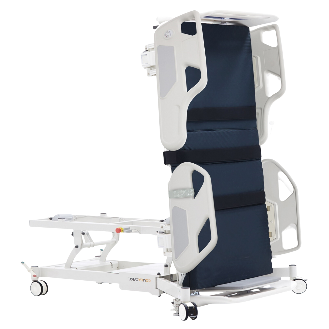 Tilting ICU Hospital Bed standard variant with tilting function, designed for patient comfort, safety, and carer support.
