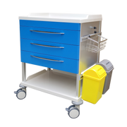 Treatment Trolley Three Drawer with durable frame and three drawers for organised storage. Ideal for hospitals, aged care and home care environments.