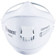 Trident Flat Fold P2 Valved Respirator Extended Length Head Straps