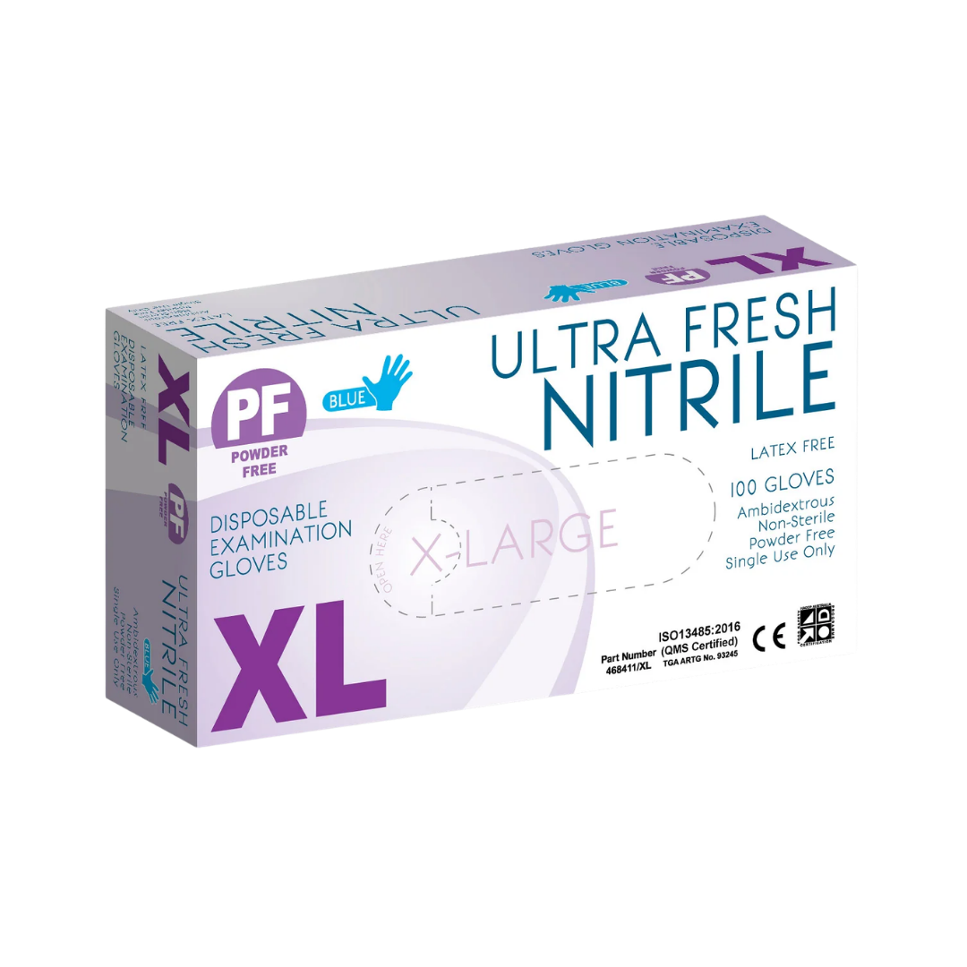 Ultra Fresh Examination Purple Nitrile Powder Free 5.5G Disposable Glove Gloves