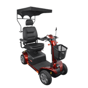 Standard universal mobility scooter canopy providing shade and rain protection, enhancing comfort and independence for everyday outdoor use.